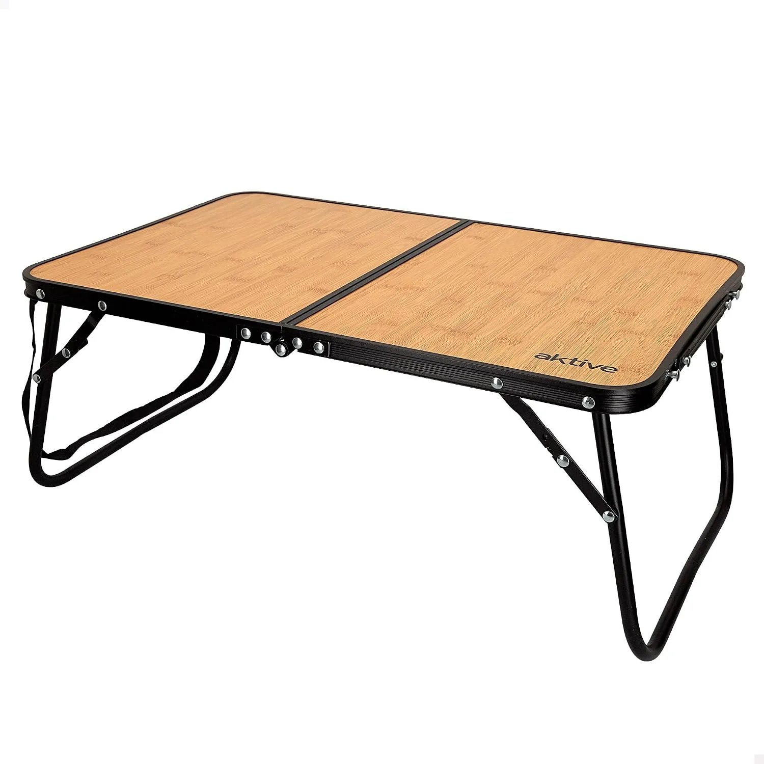 Składany stół kempingowy AKTIVE 63016 60×40×25 cm wzór bambusowy do 20 kg