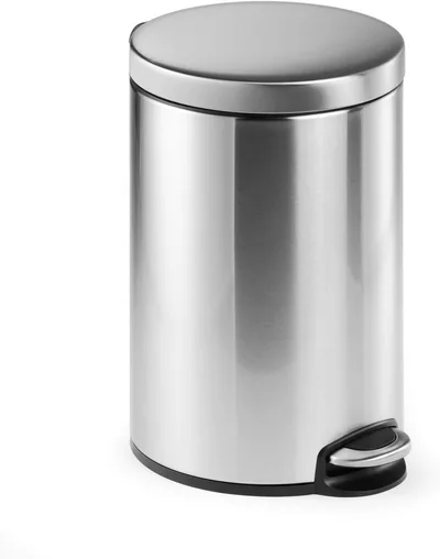 Nierdzewny kosz na śmieci z pedałem Durable 12 l