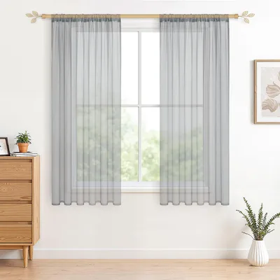 Woalowe zasłony CUTEWIND 140×160 cm 2 szt. szare