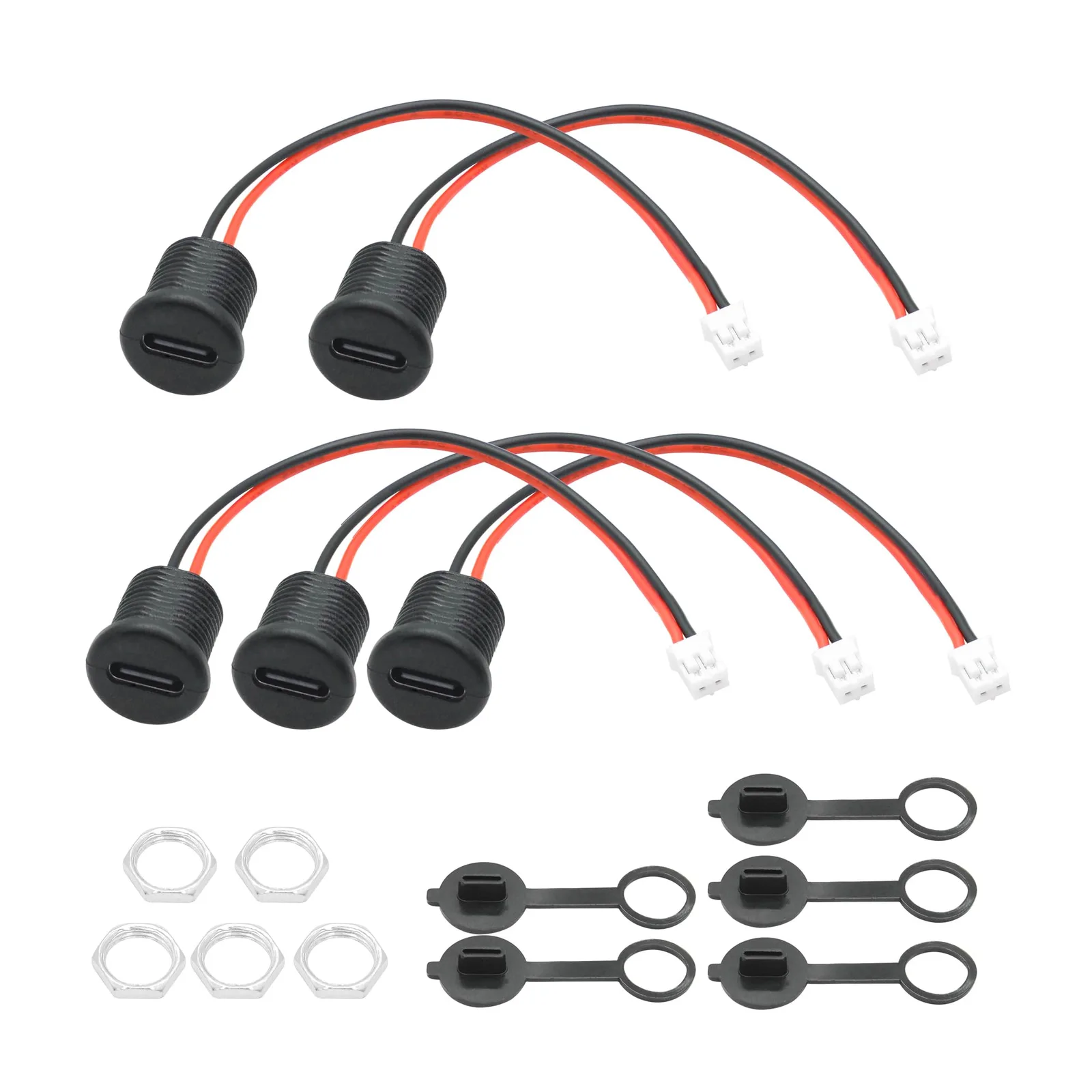Panelowe złącza USB-C Riertostng Ri-59 5 V 3 A 2-pin 5 szt.