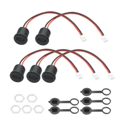 Panelowe złącza USB-C Riertostng Ri-59 5 V 3 A 2-pin 5 szt.