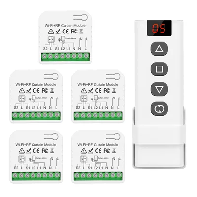 Sterownik WiFi do rolet DieseRC – 5 odbiorników + 1 pilot RF