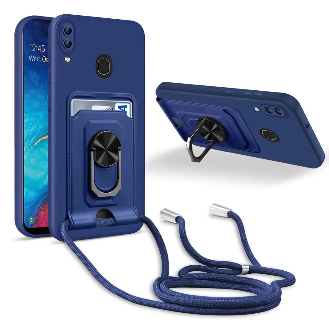 JMstore etui z pętelką do Samsung Galaxy A20/A30, niebieskie