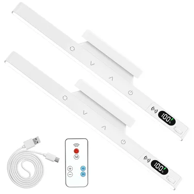 Światła LED na baterie pod szafkę XunHe 29 cm, zestaw 2 szt., białe