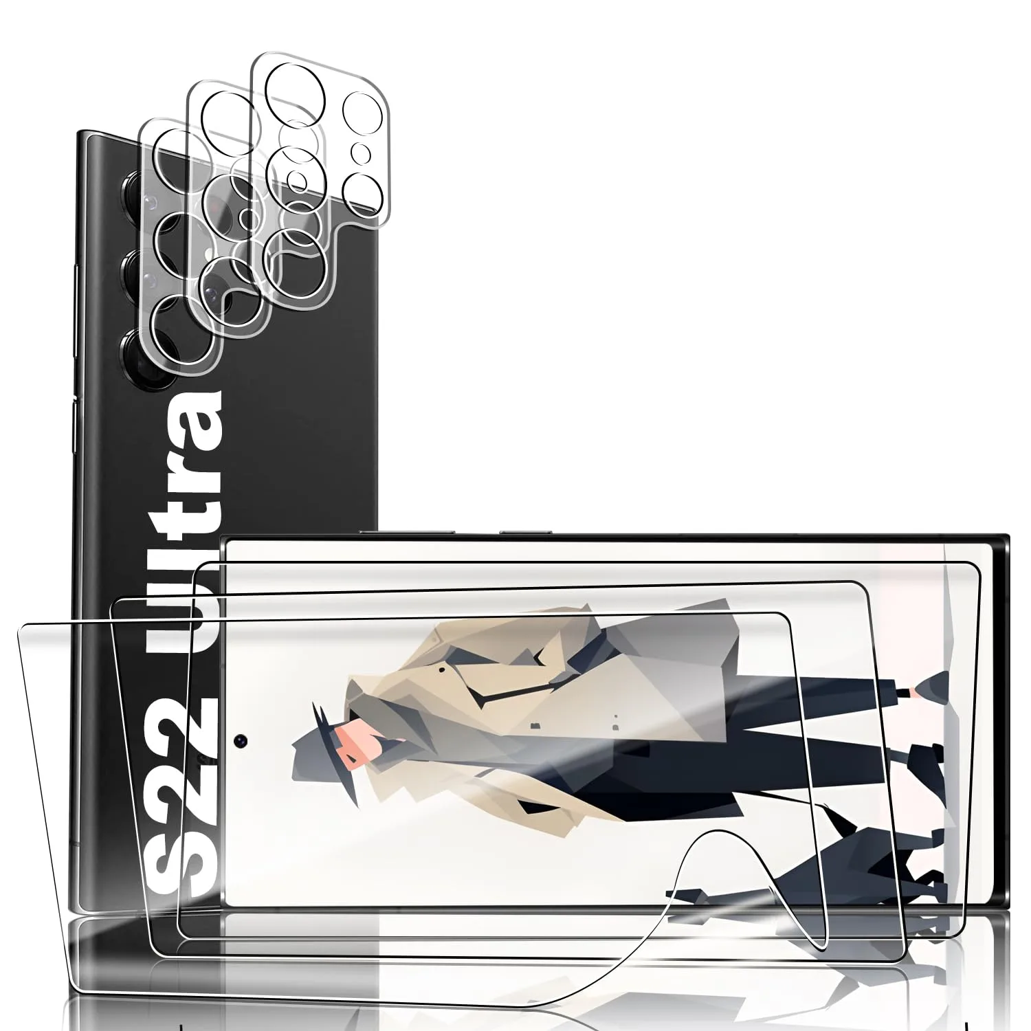 3 ochro nn e folie TPU IHEX na wyświetlacz Samsung Galaxy S22 Ultra