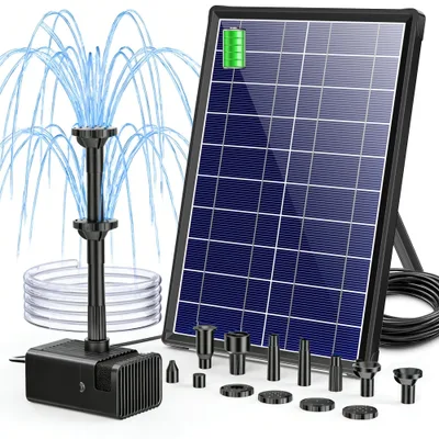 Solarna fontanna Biling 8 W 300 l/h z akumulatorem 4000 mAh