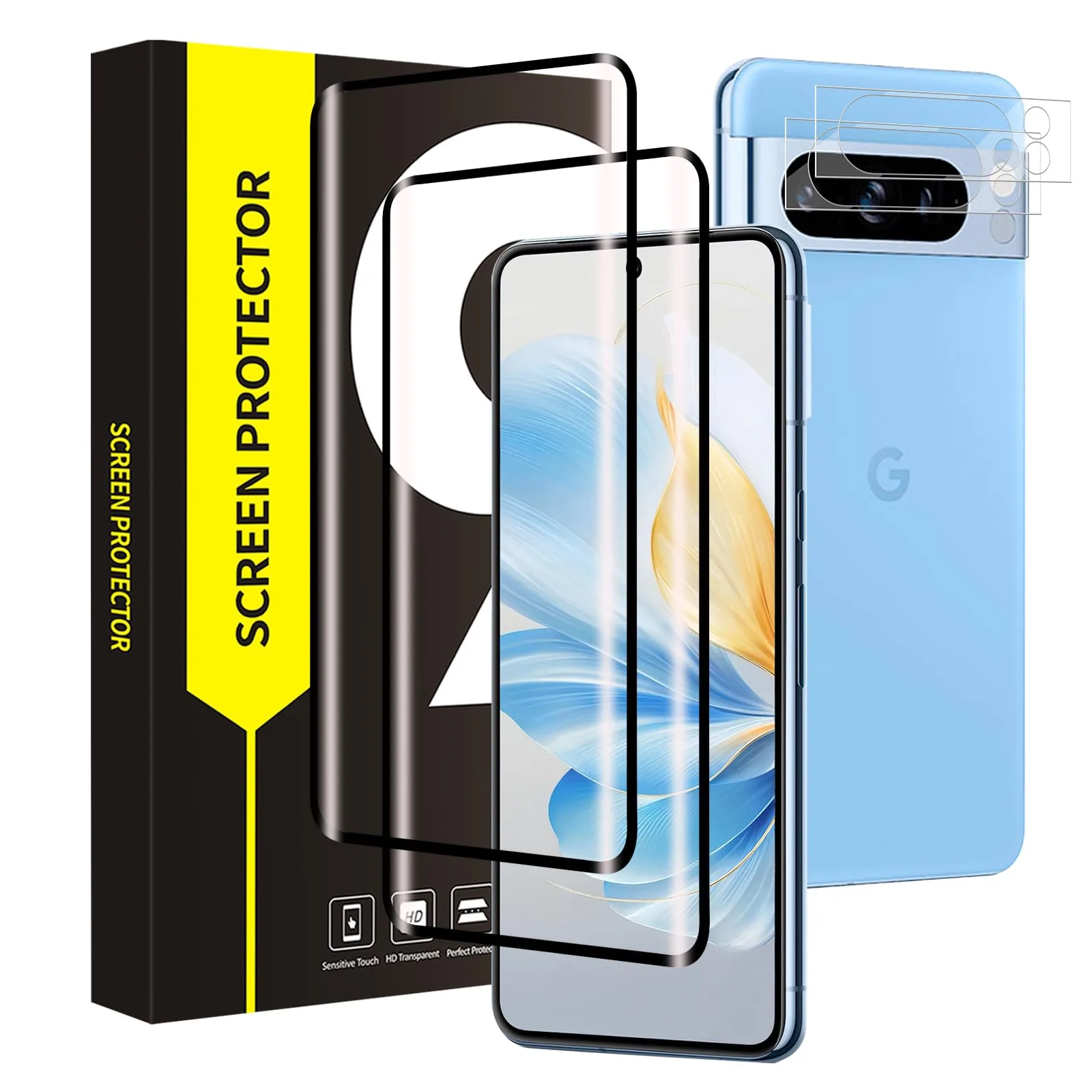 VSEER hartowane szkła 9H do Google Pixel 8 Pro 5G 2+2 szt.