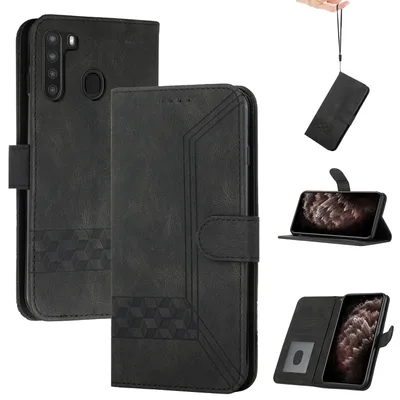 Czarne etui portfelowe do Samsung Galaxy A21 OKZone