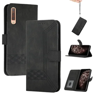 Czarne etui portfelowe do Samsung Galaxy A7 (2018) OKZone