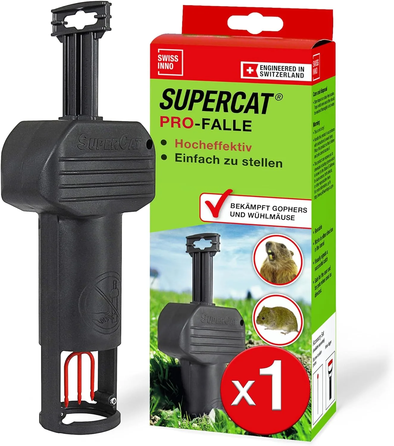 Pułapka na nornice SWISSINNO PRO SuperCat 1 szt.