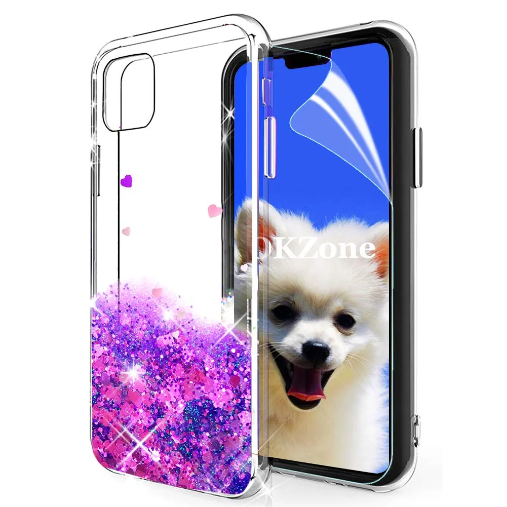 OKZone błyszczące etui z szkłem do iPhone'a 11 Pro Max o przekątnej 6,5 cala