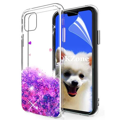 OKZone błyszczące etui z szkłem do iPhone'a 11 Pro Max o przekątnej 6,5 cala