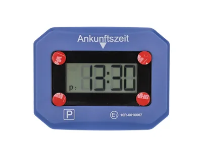 Automatyczny dysk parkingowy 692536 niebieski wariant 1 cm SOS CR2450 przyklejany cartrend