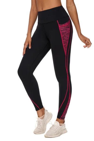 Damskie legginsy sportowe z kieszenią czarne XL Rexspek