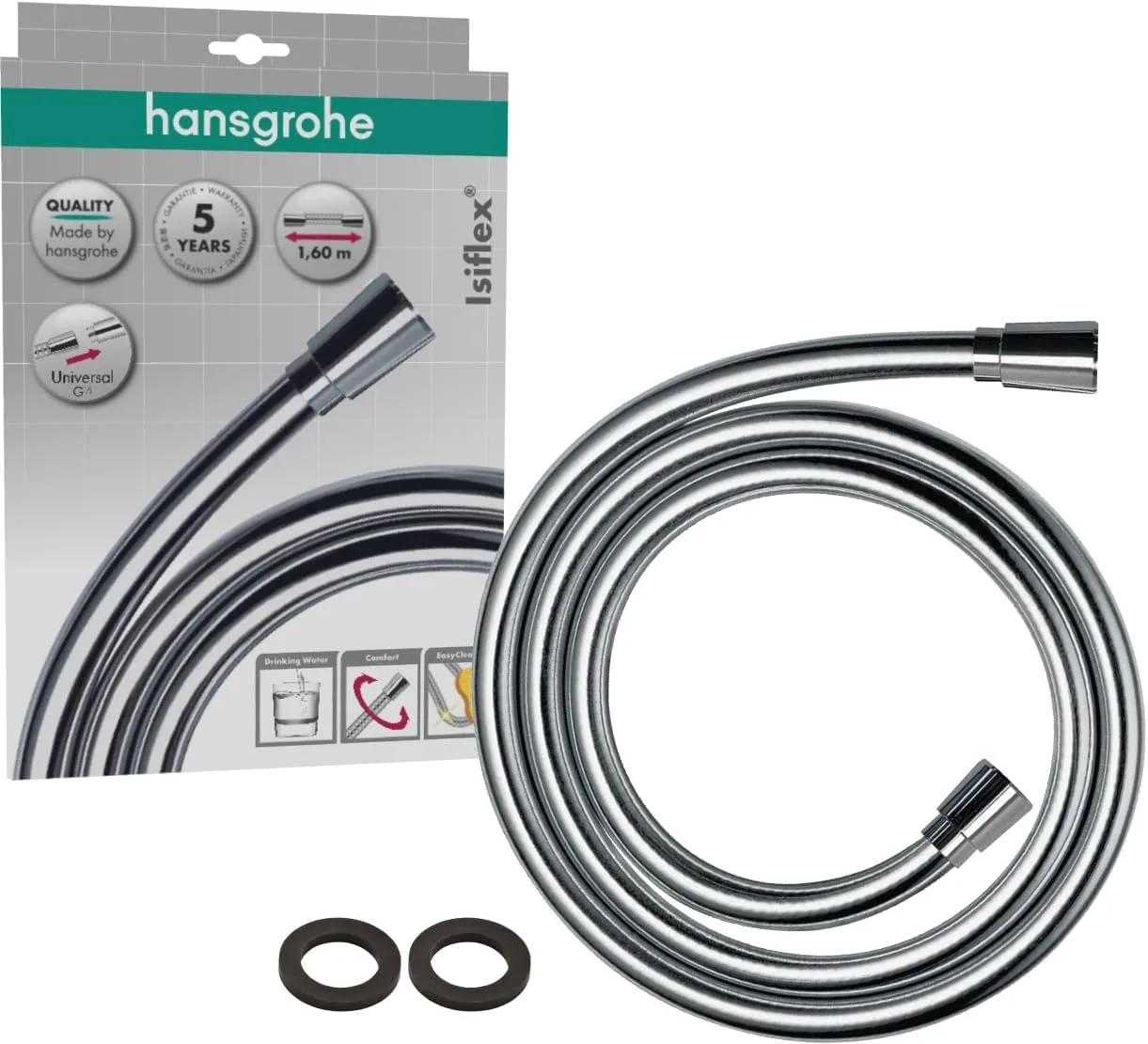 Wąż prysznicowy Hansgrohe Isiflex 1,6 m chromowy