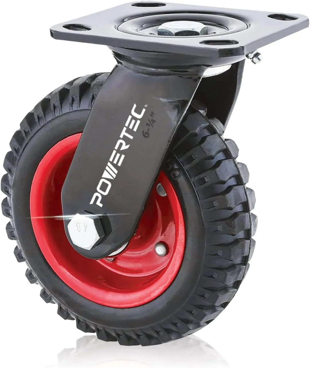 Kółko obrotowe POWERTEC 17050 czarne 1 szt.