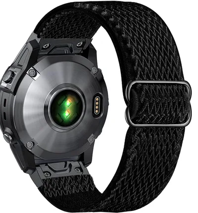 OTOPO nylonowy pasek 26 mm do Garmin Fenix 5X/6X/7X czarny