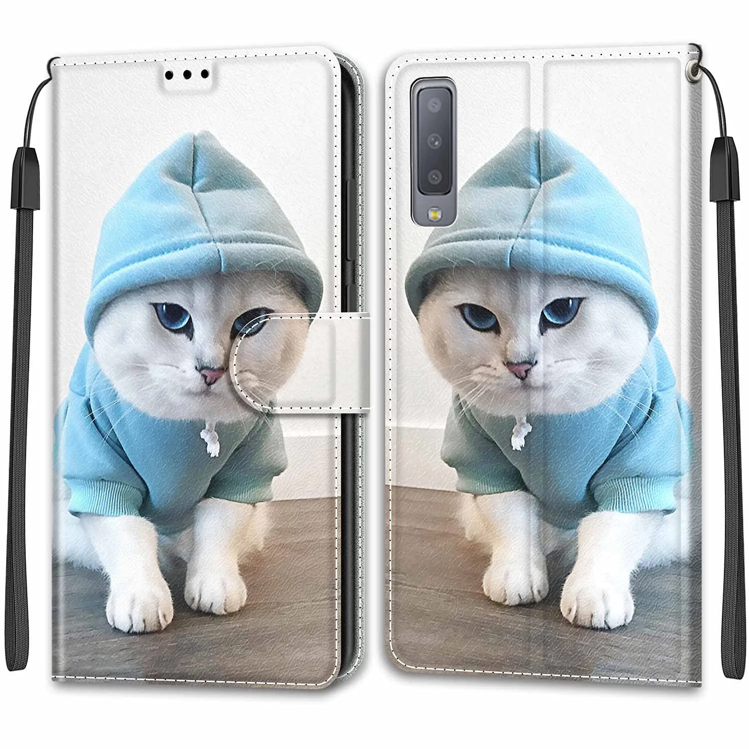 Etui portfelowe do Samsung Galaxy S9 Plus z motywem kota
