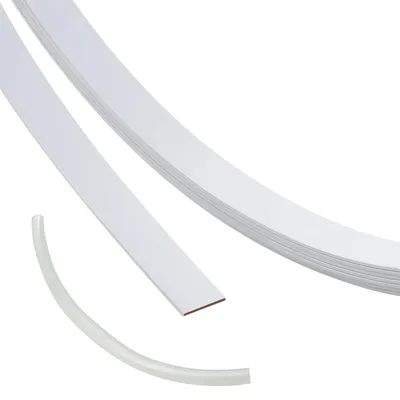 BENECREAT metalowe kosti do gorsetu 10 mm × 5 m, białe