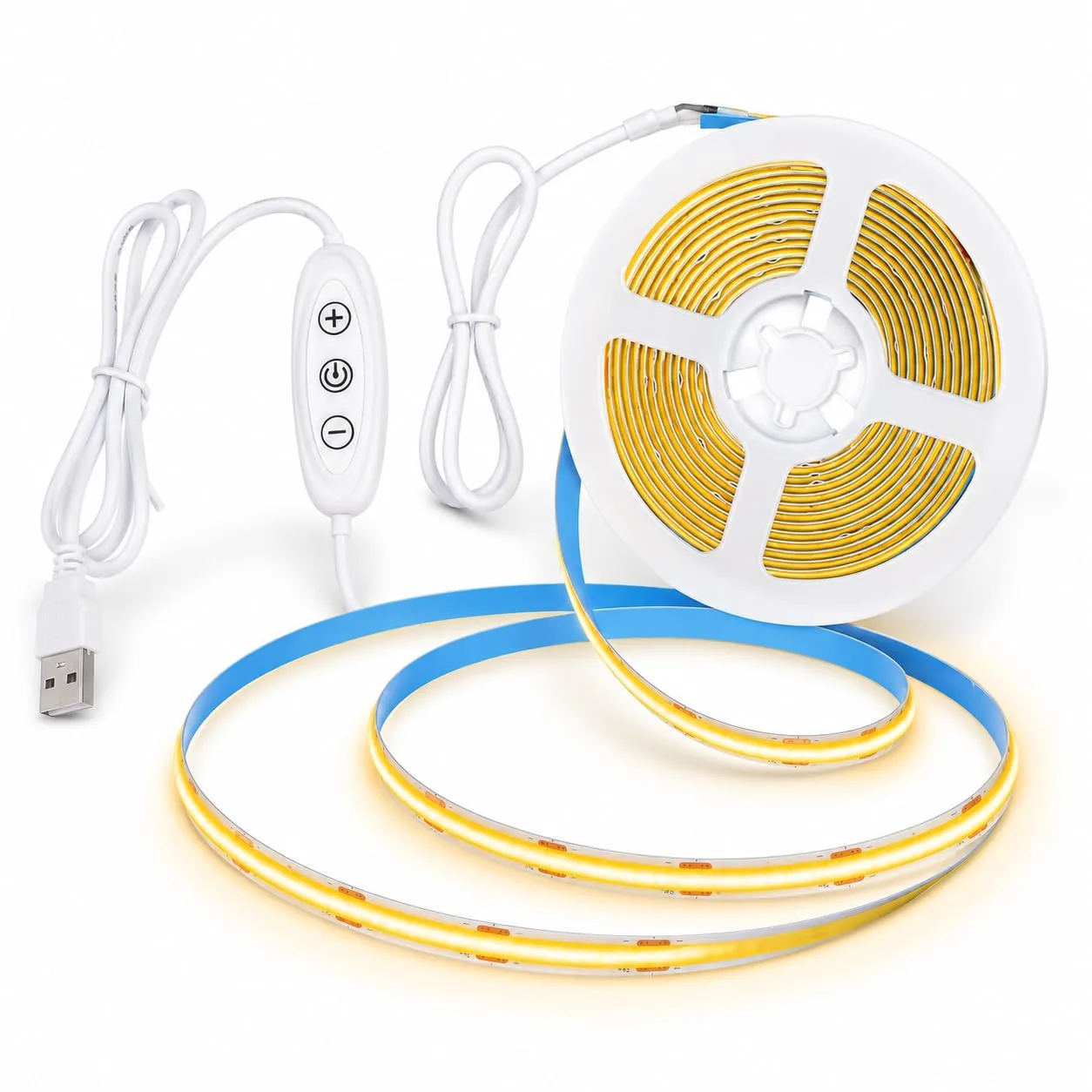 Taśma LED COB PSTAR 3 m USB 5 V 2700 K