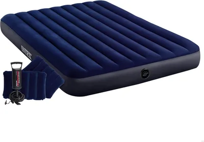 Łóżko dmuchane Intex 64765 152×203×25 cm z pompką ręczną i dwoma poduszkami