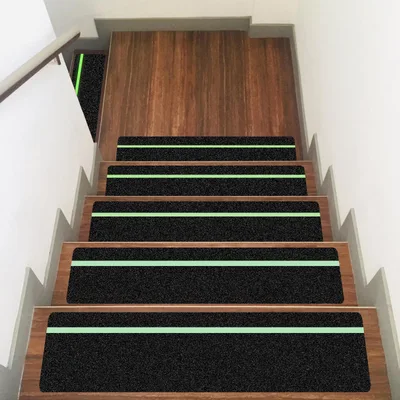 Antypoślizgowe taśmy na schody Ealyder Tape 15×76 cm 10 sztuk świecące w ciemności