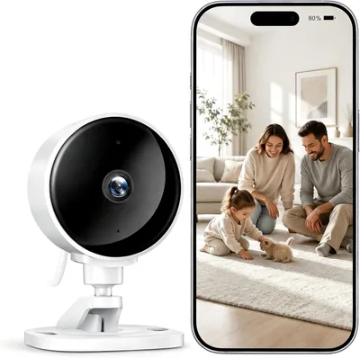 Wewnętrzna kamera WiFi WOLFANG WS01 1080P 2,4 GHz 1 szt. spLc46LnJ3P