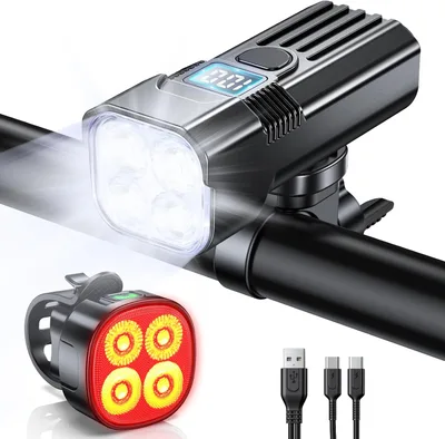 Lampki LED do roweru Mohard GH40 – przednie i tylne Unknown