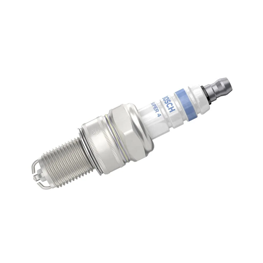 4 świec zapłonowych Bosch Super 4 0242232804 WR78X KSN 504/N54 14 mm 1,1 mm