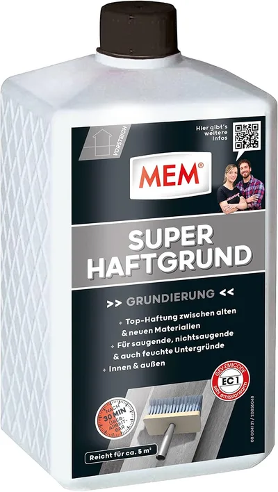 Penetracyjny grunt MEM Super Haftgrund 500061 30836195 1 l bez rozpuszczalników spLc46M9LoM
