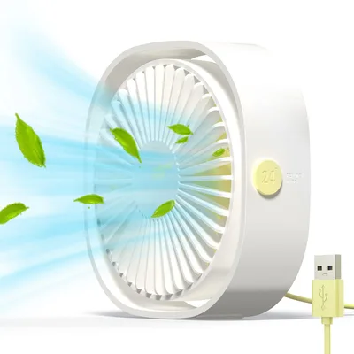 Stolowy wentylator USB Simpeak S20 3 prędkości, biały