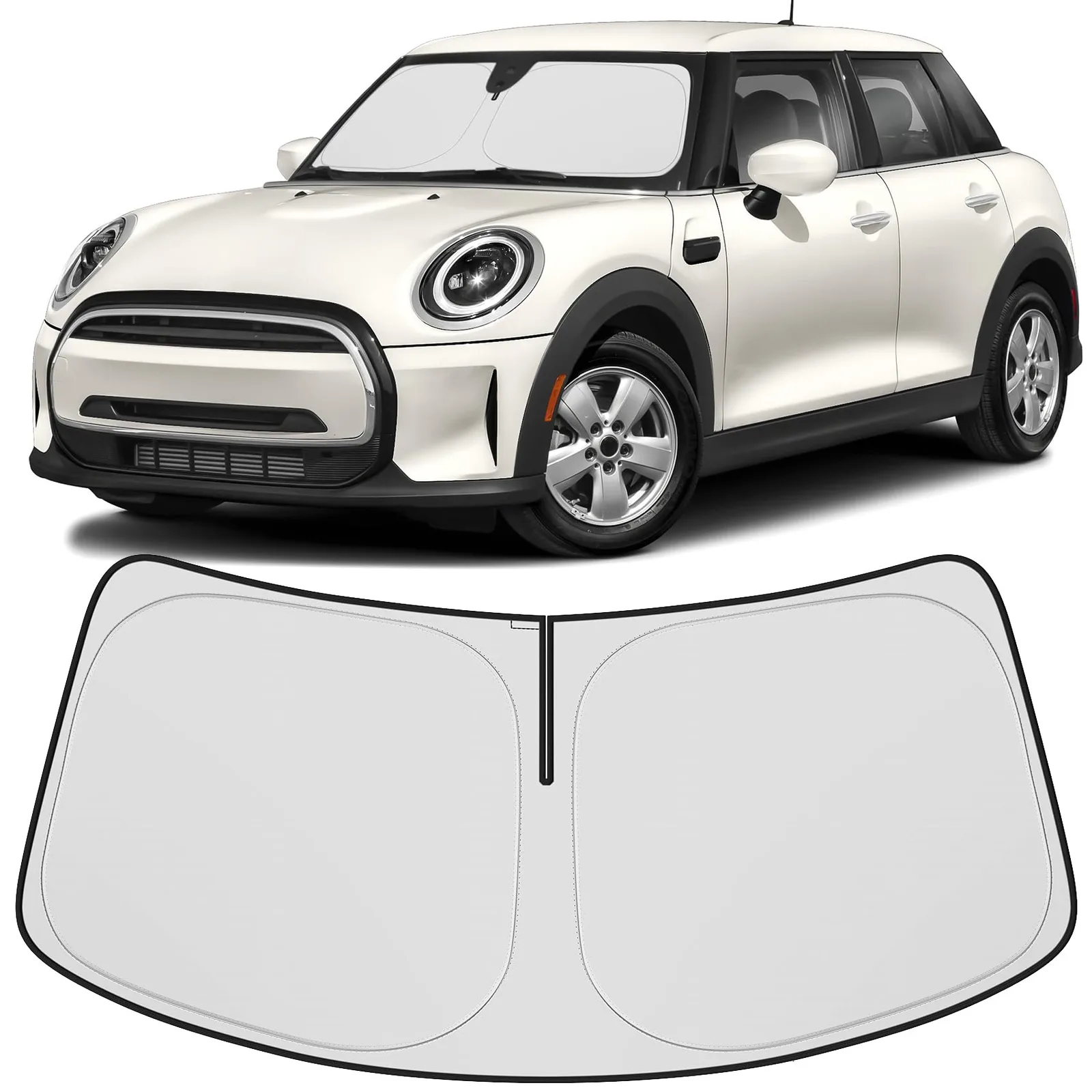 Osłona przeciwsłoneczna szyby przedniej Hugeek do Mini Cooper F55 2015–2025