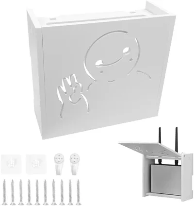 Pudełko ścienne na router i kable 22×20×8,5 cm, białe spLc46M9LoM
