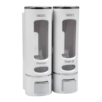 Podwójny dozownik mydła TIMESETL TXJ-412-EU 2×400 ml biały