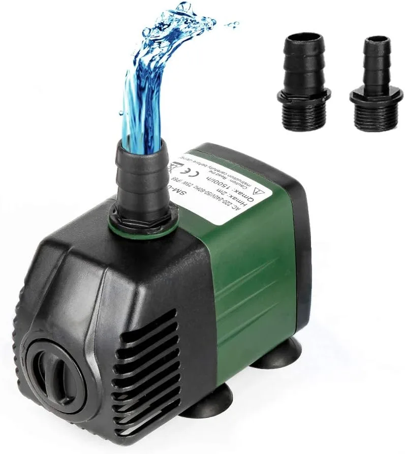 Pompa zatapialna Homvik SM-088 1500 l/h 25 W 240 V, wysokość podnoszenia 2 m, 2 dysze