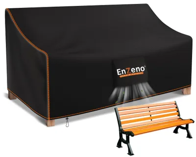 Pokrowiec na ławkę ogrodową Enzeno o wymiarach 134 × 65 × 63/89 cm, 2‑osobowa