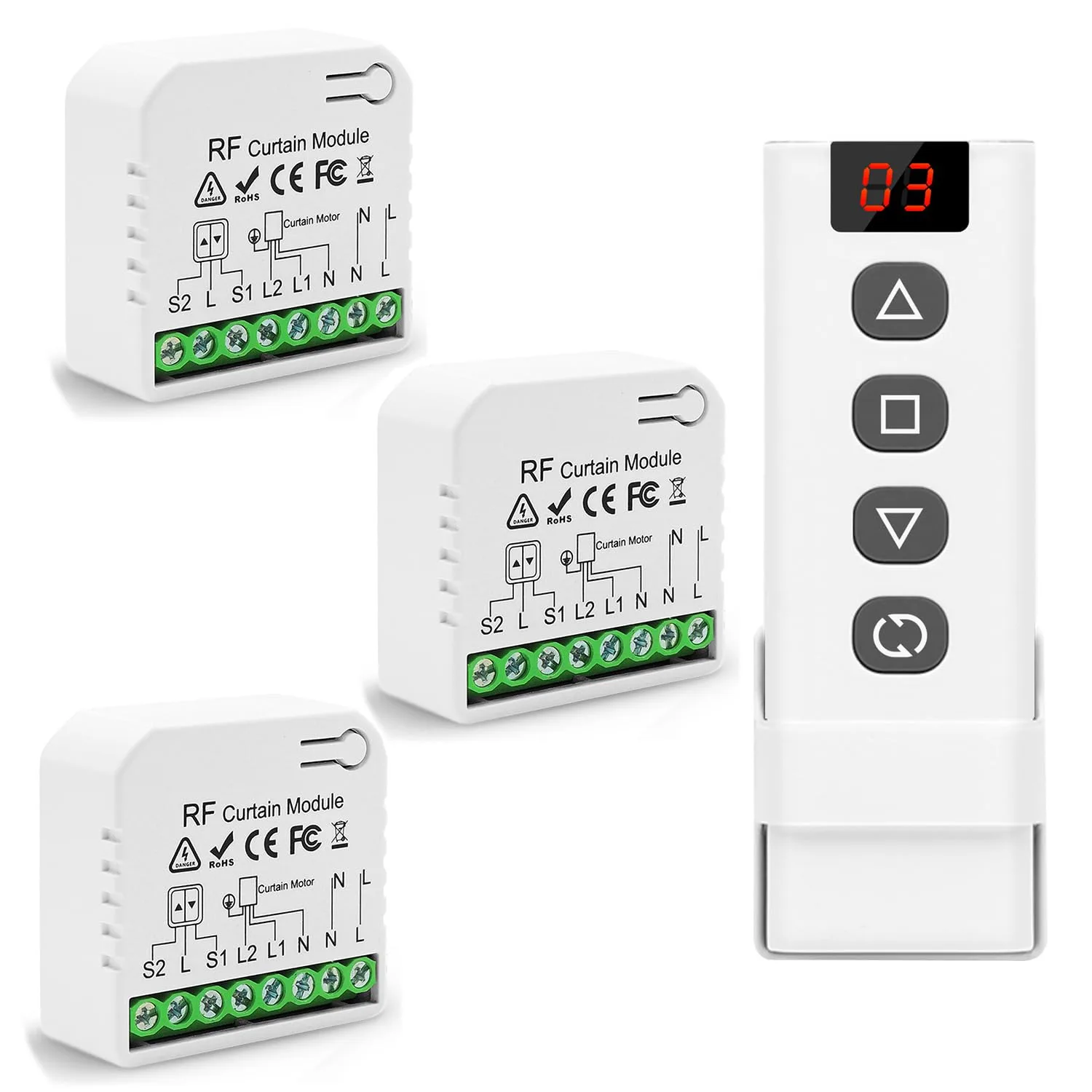 Tedeligo Pilot RF do rolet 230 V 2200 W