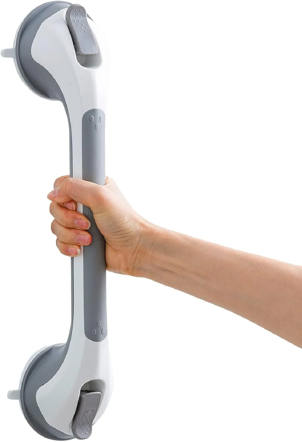Przyssawkowe uchwyty prysznicowe TAILI 43 cm szare 2 sztuki