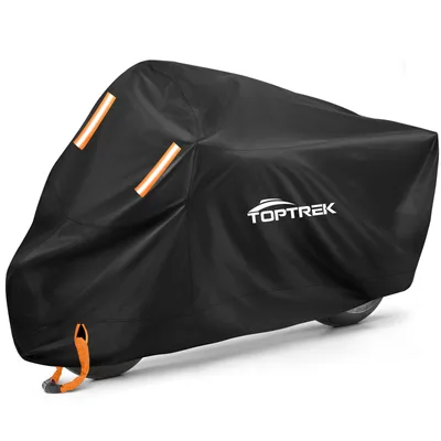 Plandeka na motocykl Toptrek top0814 XXL 245×105×125 cm czarna