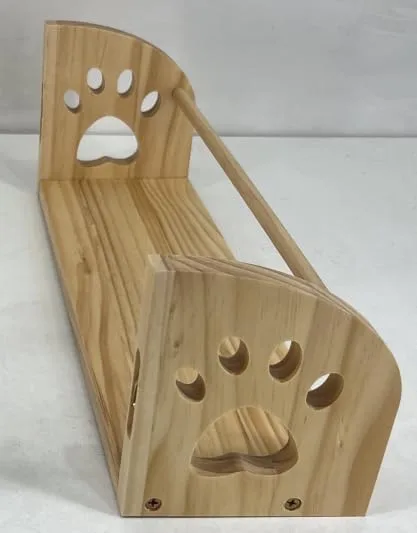 Gronda dziecięce półki ścienne w kształcie kociej łapki, 40 cm, 2 szt.