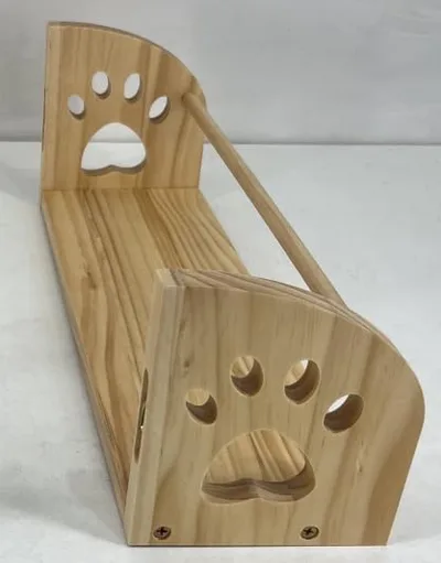 Gronda dziecięce półki ścienne w kształcie kociej łapki, 40 cm, 2 szt.