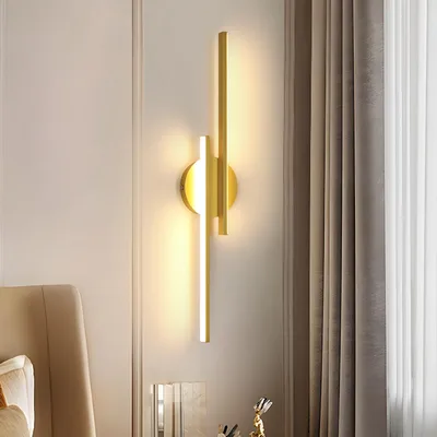 Kinkiet LED Mckalen MC-60CM-I09D 24 W 3000 K złoty