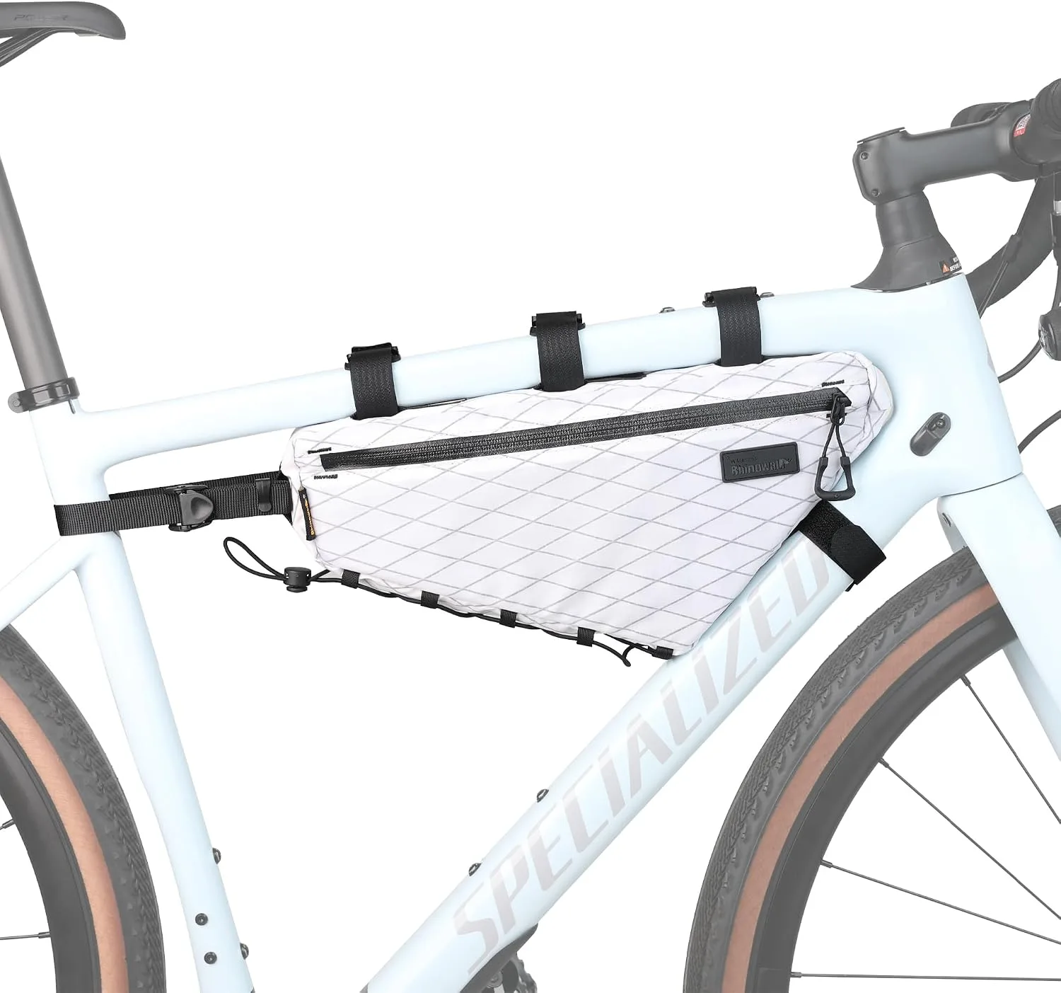 Torba trójkątna do ramy roweru Rhinowalk 2,9 l biała