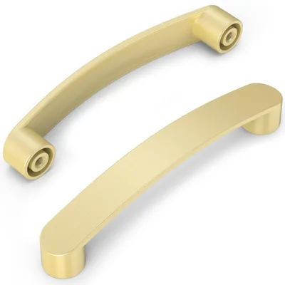 Uchwyty meblowe FURNIWARE o rozstawie 128 mm, nikiel szczotkowany, 10 szt.