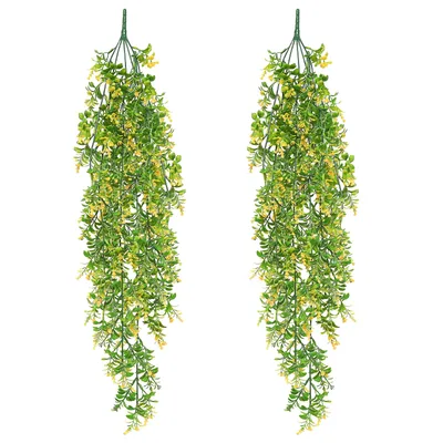 Sztuczne wiszące rośliny MIPIACE 70 cm żółte 2 sztuki