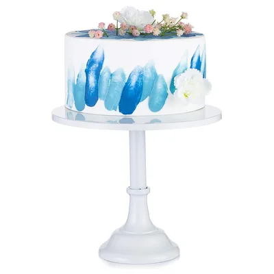 NUPTIO metalowy stojak na tort 30 cm biały