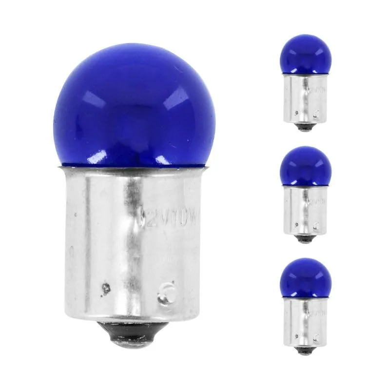 Żarówki samochodowe cyclingcolors BA15S 12V 10W niebieskie 4 szt.