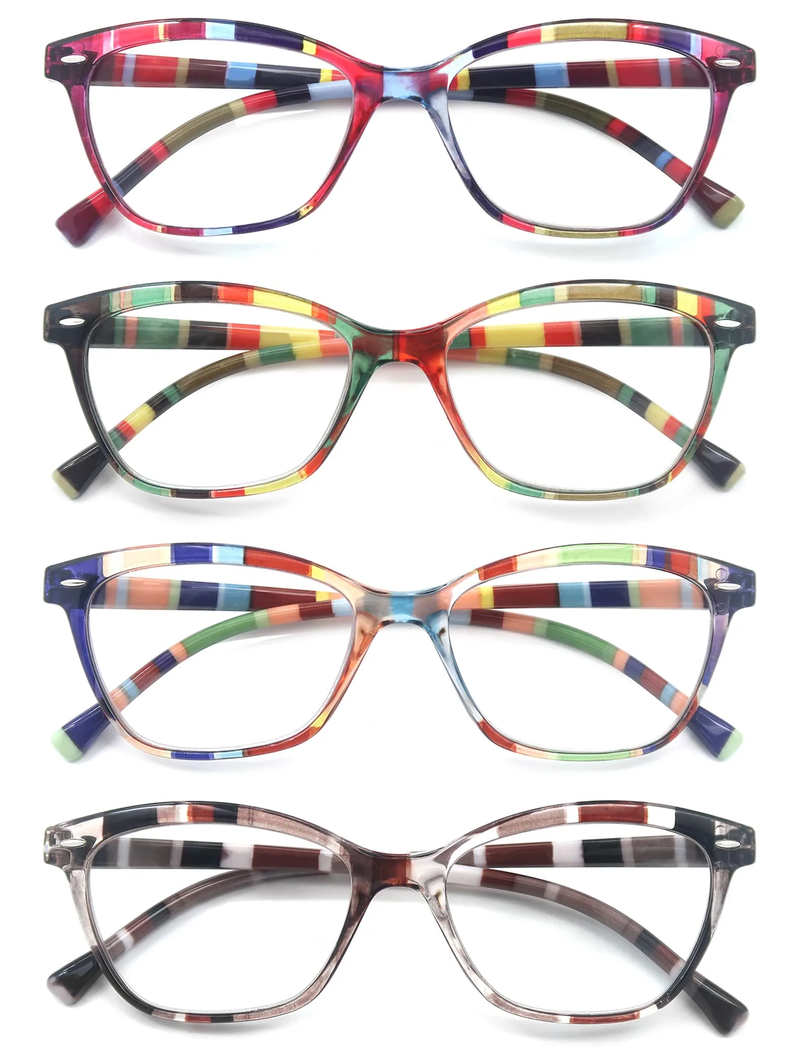 Okulary do czytania HEEYYOK +3,75 dpt 4 szt.