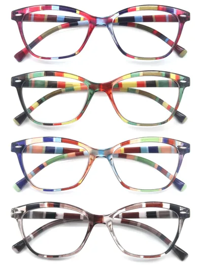Okulary do czytania HEEYYOK +3,75 dpt 4 szt.