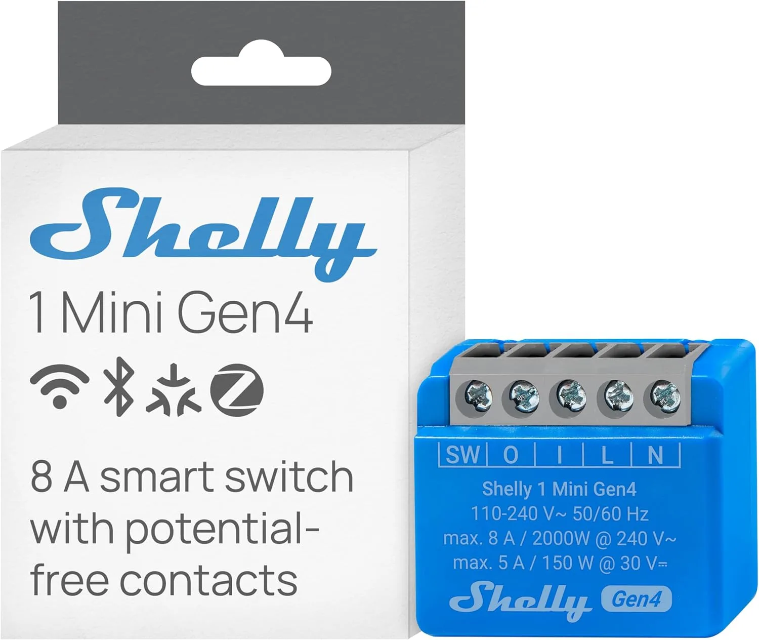 Inteligentny przekaźnik Shelly 1 Mini Gen4 1 kanał 8 A